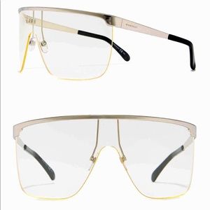 Givenchy light yellow lens shield sunglasses